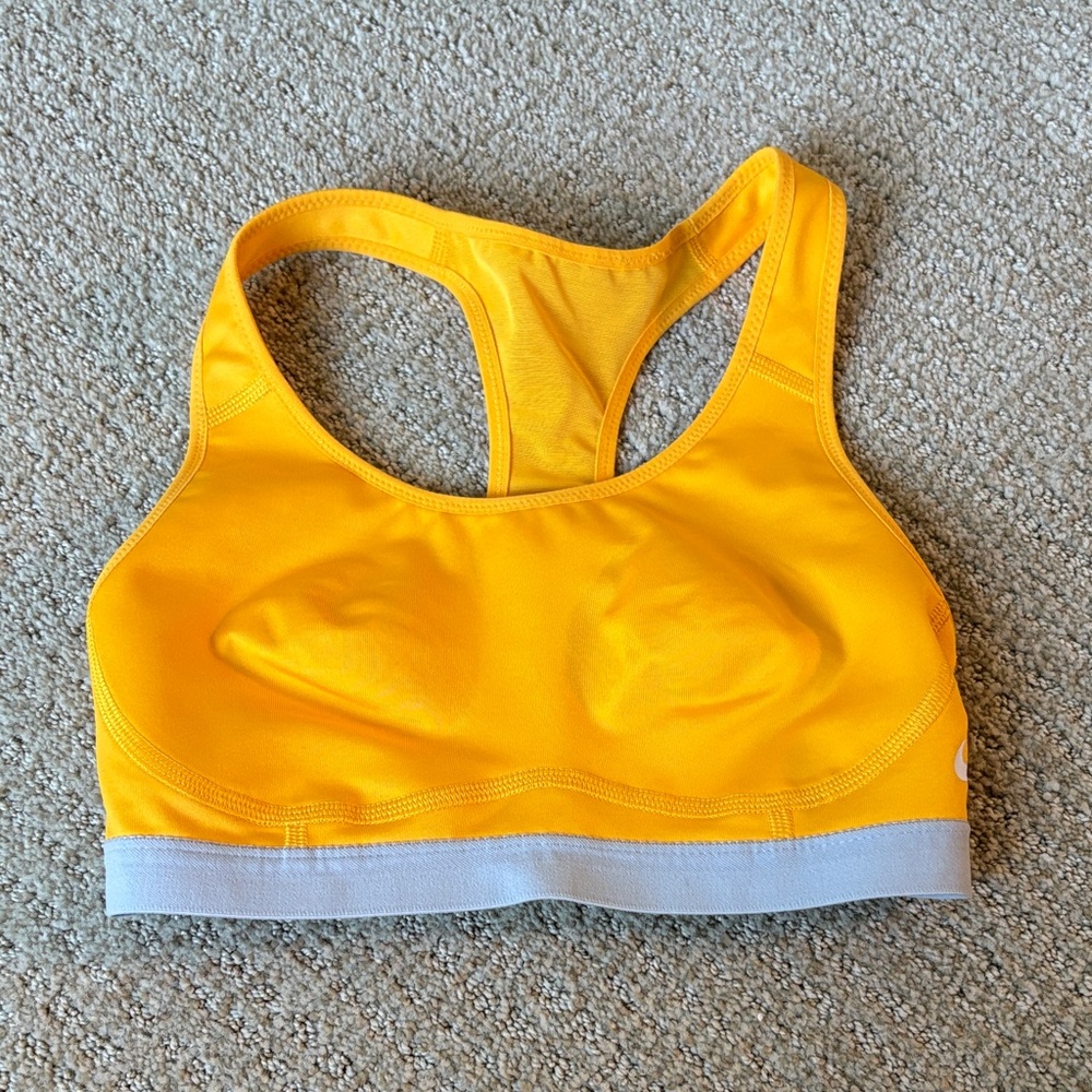 Nike Yellow Dri-FIT Sports Bra